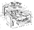 Kenmore 1553546741 top section and outer body parts diagram