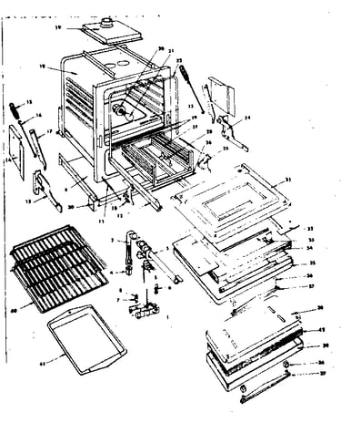 Oven and broiler parts