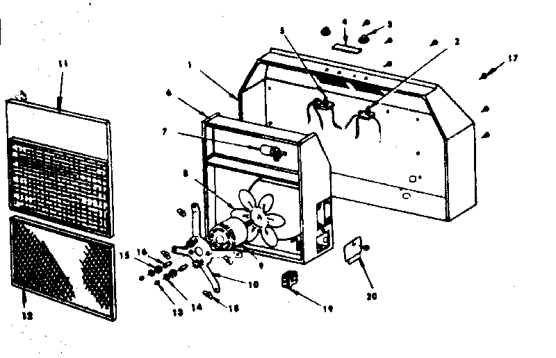 Ductless range hood