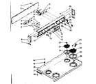 Kenmore 6289427021 backguard and cooktop assembly diagram