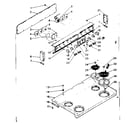 Kenmore 6289477041 backguard and cooktop assembly diagram