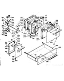 Doors, latch mechanism and drawer