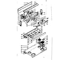 Kenmore 6289497001 backguard and cooktop assembly diagram