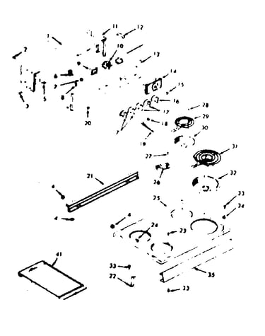 Backguard & main top section