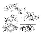 Kenmore 1106905501 top and console assembly diagram