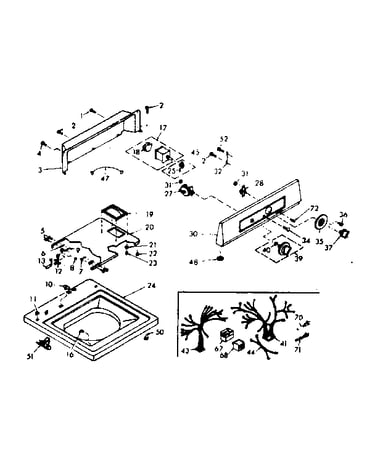 Top and console assembly