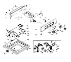 Kenmore 1106905502 top & console assembly diagram