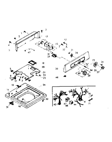 Top & console assembly
