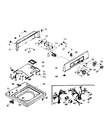 Top and console assembly