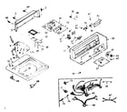 Kenmore 1106905700 top and console assembly diagram