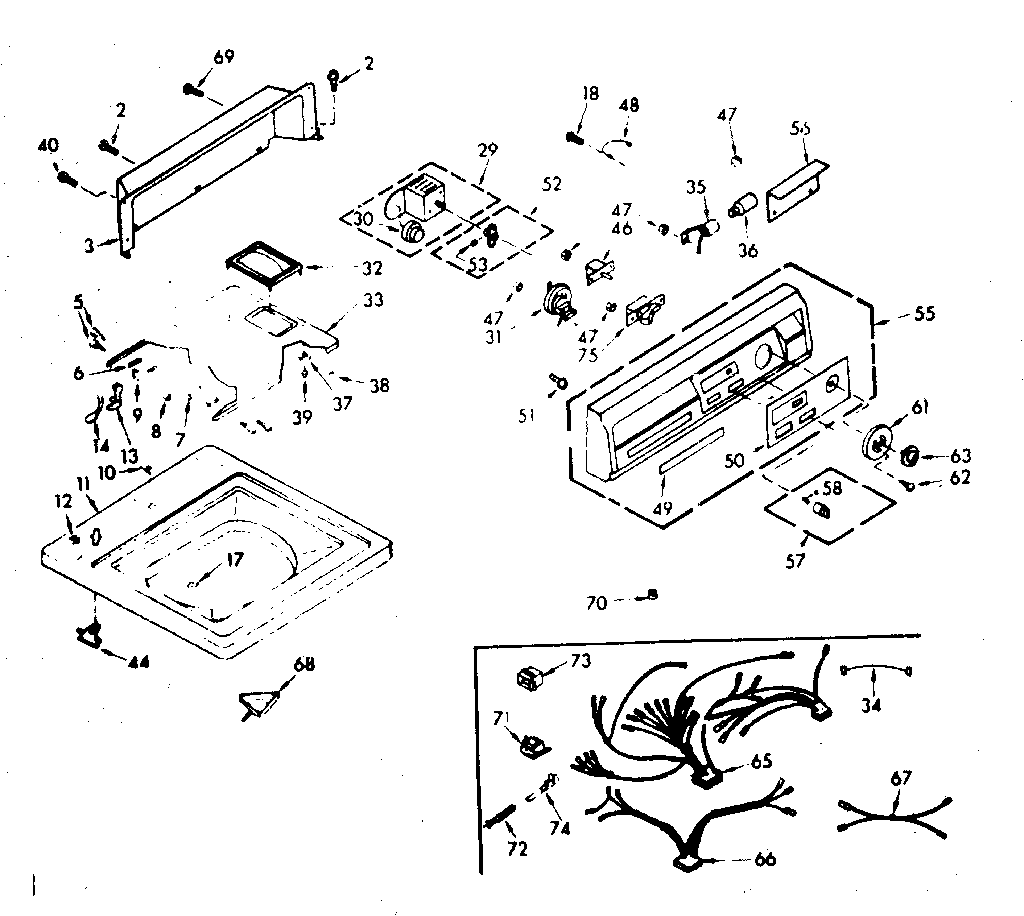 Top and console assembly