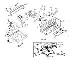 Kenmore 1106905701 top and console assembly diagram