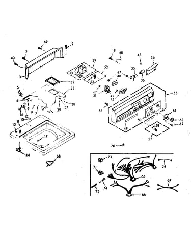 Top and console assembly
