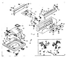 Kenmore 1106904850 top and console assembly diagram