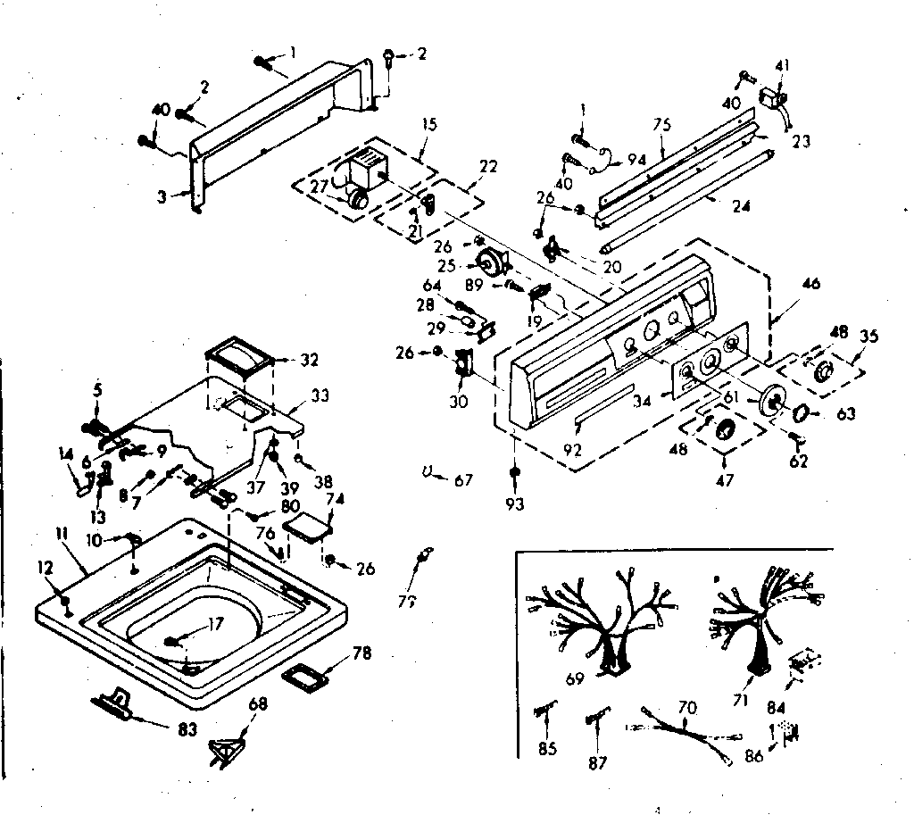 TOP AND CONSOLE ASSEMBLY