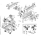 Kenmore 1106905851 top and console assembly diagram