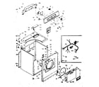 Kenmore 1106908502 machine sub-assembly diagram
