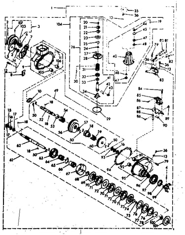 Speed changer assembly