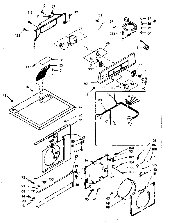 Top and front assembly