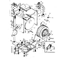 Kenmore 1106909500 base and tank assembly diagram