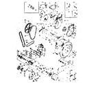 Kenmore 1106909500 blower, cylinder, pump and motor diagram