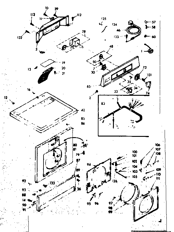 Top and front assembly