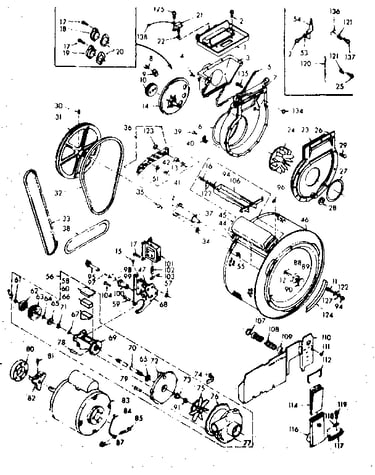 Blower, cylinder, pump and motor