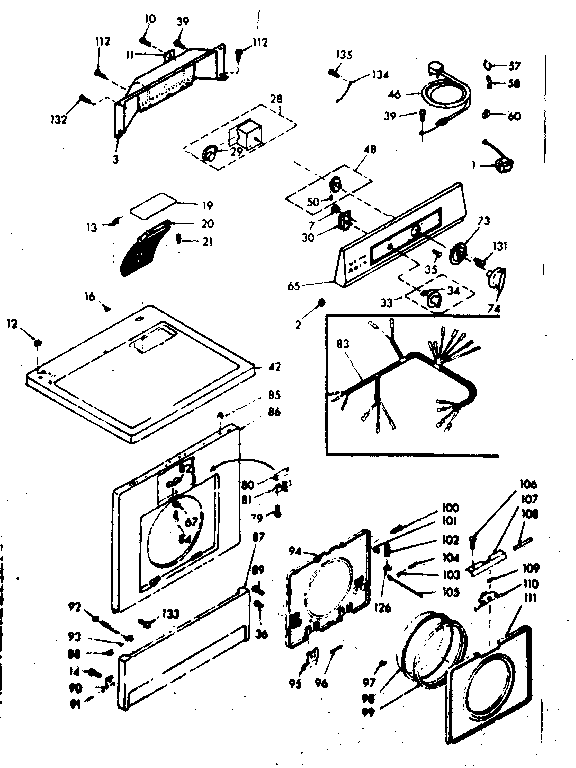 Top and front assembly
