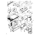 Kenmore 1106909900 top and front assembly diagram