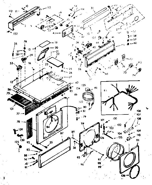 Top and front assembly