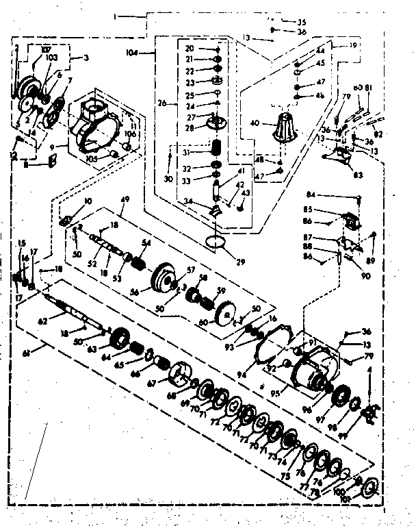 Speed changer assembly