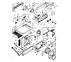 Kenmore 1106909910 top and front assembly diagram