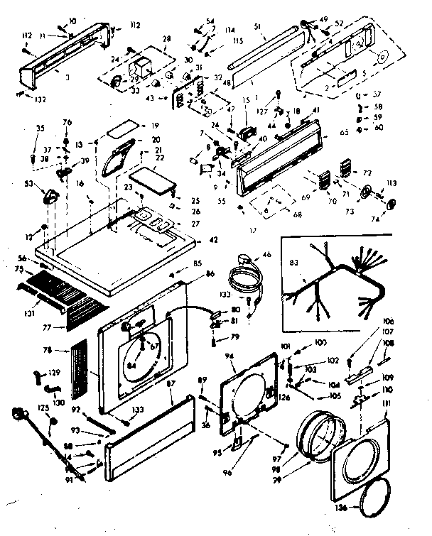 Top and front assembly