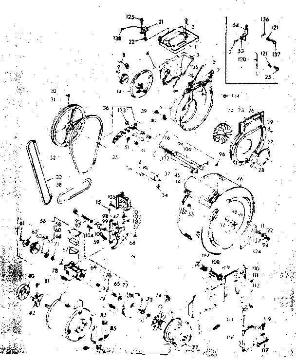 Blower, cylinder, pump and motor
