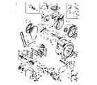 Kenmore 1106910501 blower, cylinder, pump and motor diagram