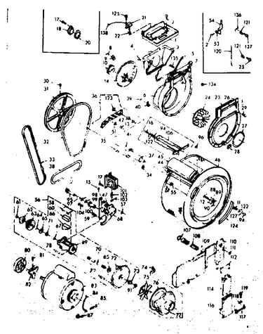 Blower, cylinder, pump and motor