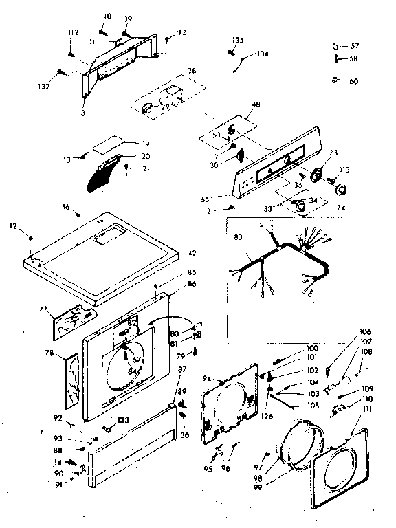Top and front assembly