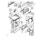 Kenmore 1106910900 top & front assembly diagram