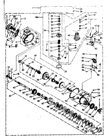 Speed changer assembly
