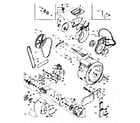 Kenmore 1106910910 blower, cylinder, pump and motor diagram
