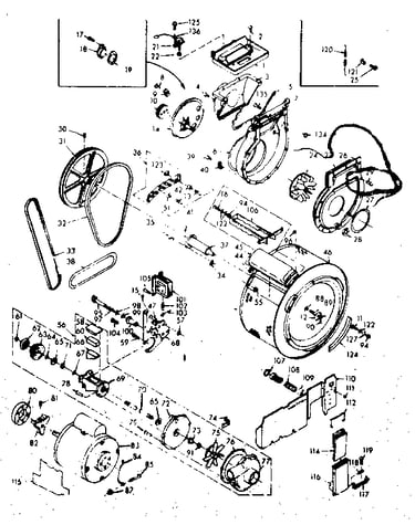 Blower, cylinder, pump and motor