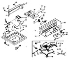 Kenmore 1106914700 top and console assembly diagram