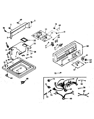 Top and console assembly