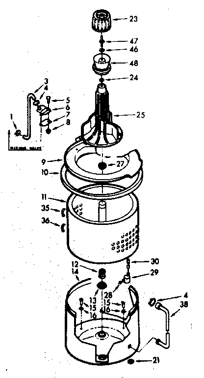 TUB AND BASKET ASSEMBLY