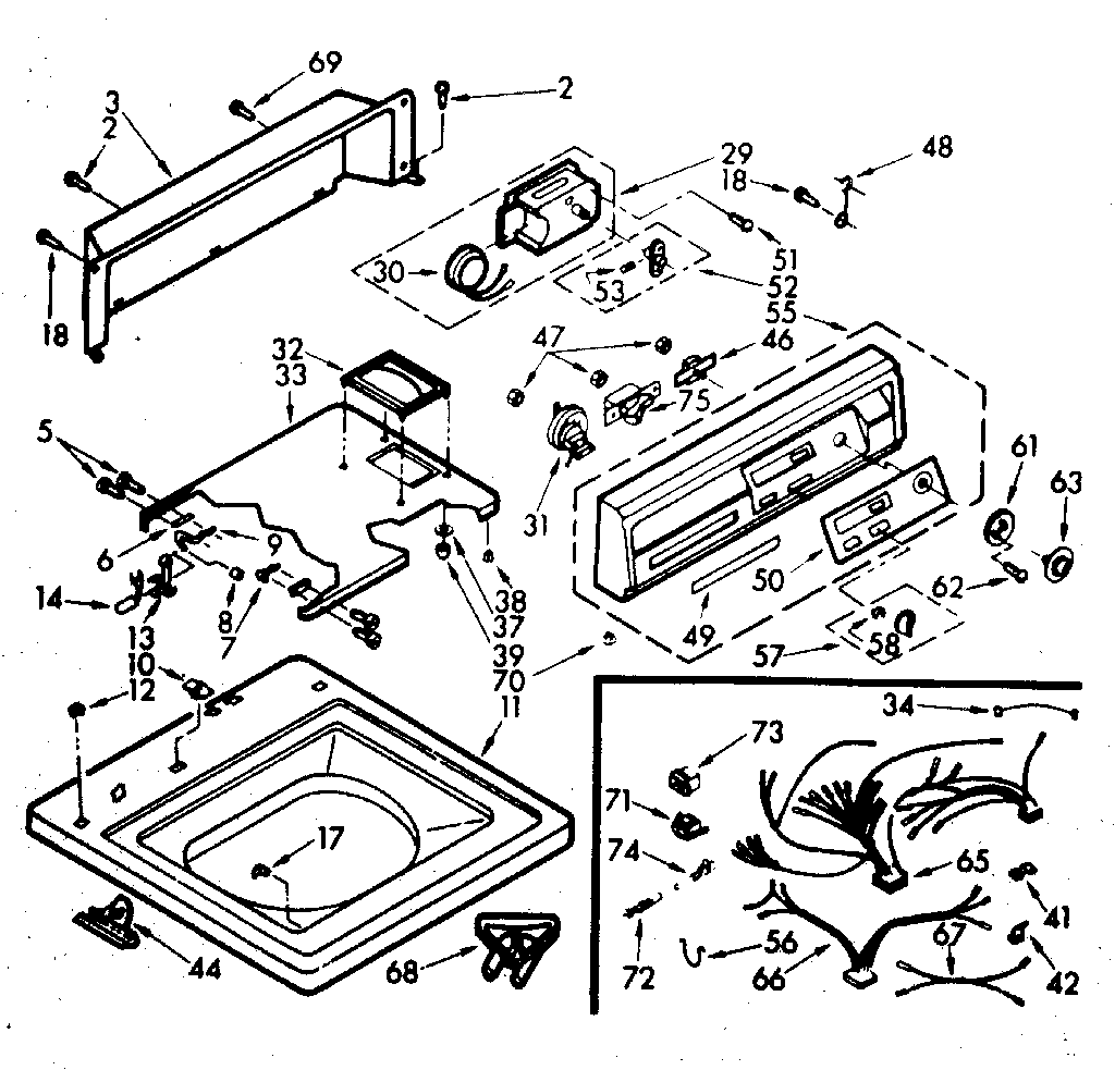 Top and console assembly