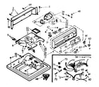 Kenmore 1106914706 top and console assembly diagram