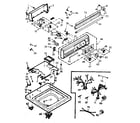 Kenmore 1106915800 top and console assembly diagram