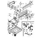 Kenmore 1106914851 top and console assembly diagram