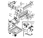 Kenmore 1106914853 top and console assembly diagram