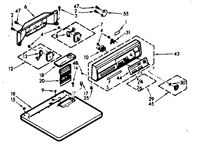 Top and console assembly